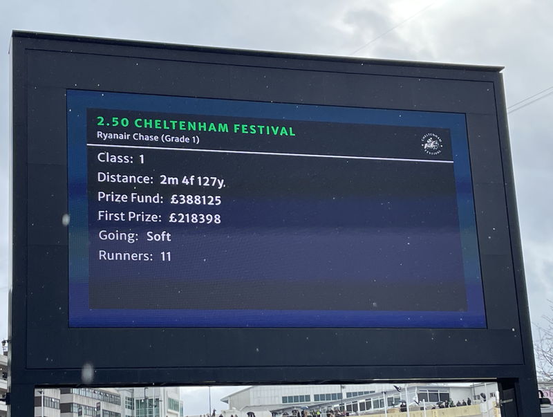 ryanair chase race board cheltenham
