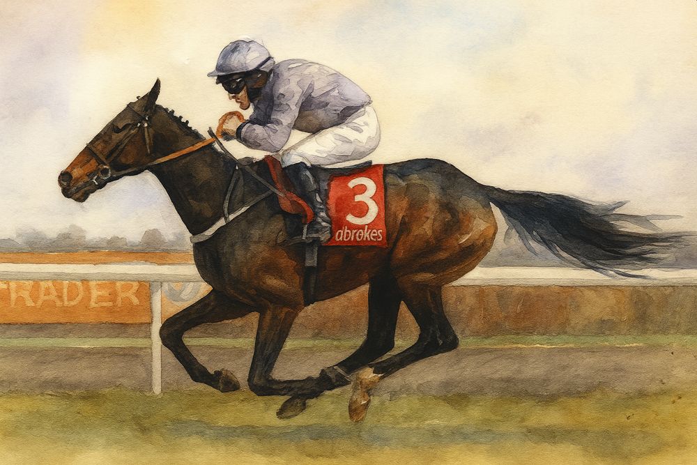 Il Est Francais horse illustration