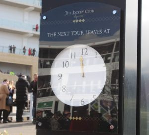 clock at cheltenham racecourse