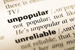 unpopular