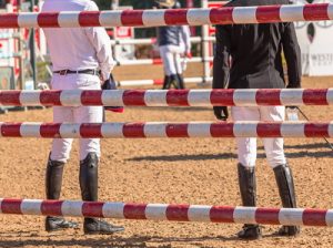 equestrian show jumping event high fence poles