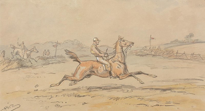 point to point racing art work