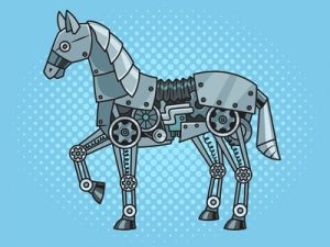 robot horse illustration