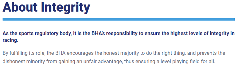 bha integrity