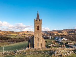 old church ireland with steeple