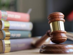 judges gavel and legal books