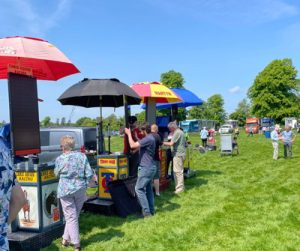 bookmakers setting up at point to point meeting