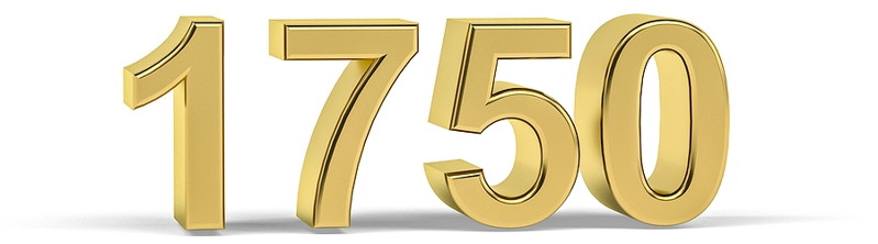 1750 numbers year