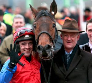 willie mullins and ruby walsh with quevega