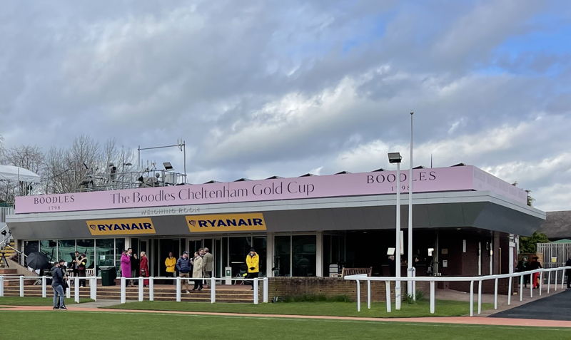 cheltenham weighing room with boodles gold cup sponsorship