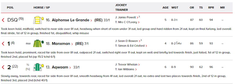 cesarewitch handicap 2024 alphonse le grande disqualified