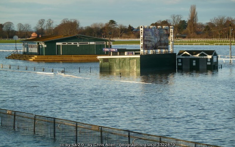 Flooded Racecourse Worcester